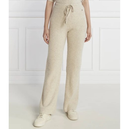 Joop! Spodnie dzianinowe | Straight fit | z dodatkiem wełny ze sklepu Gomez Fashion Store w kategorii Spodnie damskie - zdjęcie 164328927
