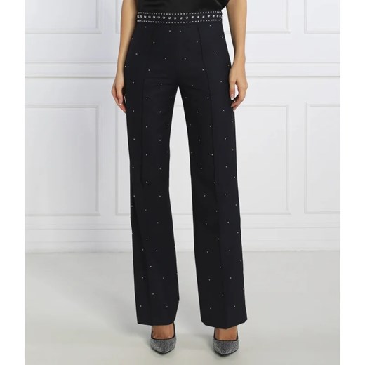 Pinko Wełniane spodnie PEPITA | Regular Fit ze sklepu Gomez Fashion Store w kategorii Spodnie damskie - zdjęcie 164329758