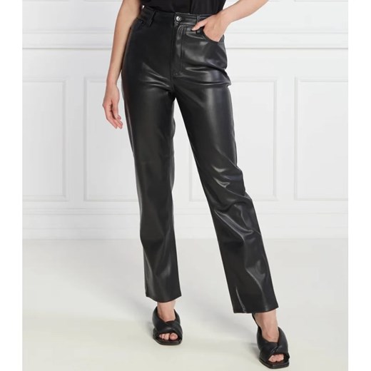 Tommy Jeans Spodnie TJW JULIE PLEATHER | Straight fit | high rise ze sklepu Gomez Fashion Store w kategorii Spodnie damskie - zdjęcie 164330256