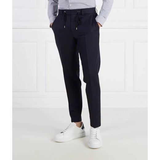 BOSS BLACK Wełniane spodnie H-Genius-DS-B1 | Slim Fit ze sklepu Gomez Fashion Store w kategorii Spodnie męskie - zdjęcie 164330786