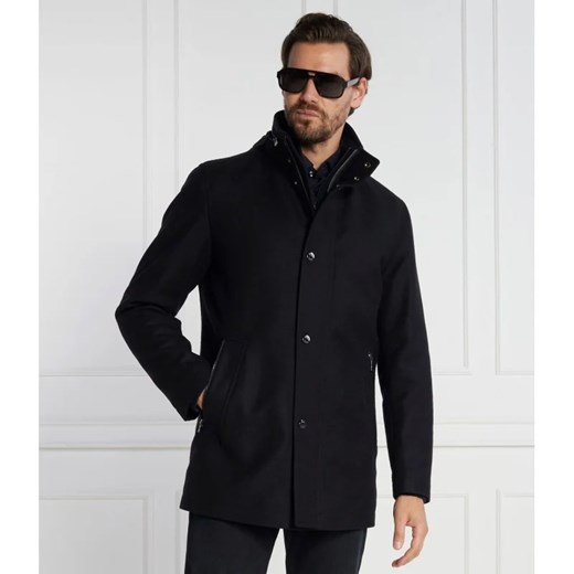BOSS BLACK Wełniany płaszcz H-Camron-234 ze sklepu Gomez Fashion Store w kategorii Płaszcze męskie - zdjęcie 164331986
