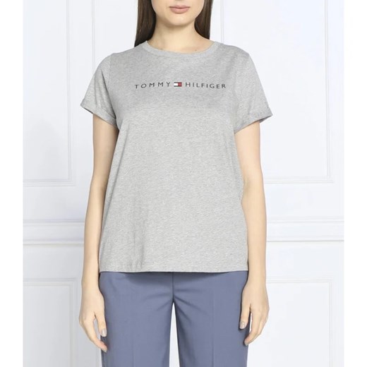 Tommy Hilfiger T-shirt | Regular Fit ze sklepu Gomez Fashion Store w kategorii Bluzki damskie - zdjęcie 164332999