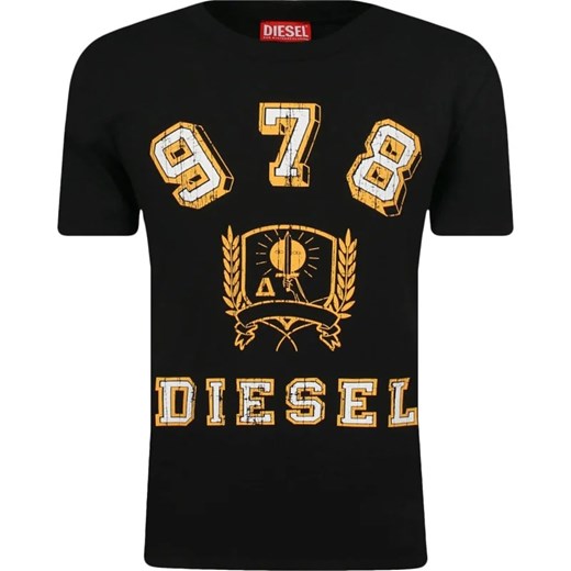 Diesel T-shirt | Regular Fit ze sklepu Gomez Fashion Store w kategorii T-shirty chłopięce - zdjęcie 164333035
