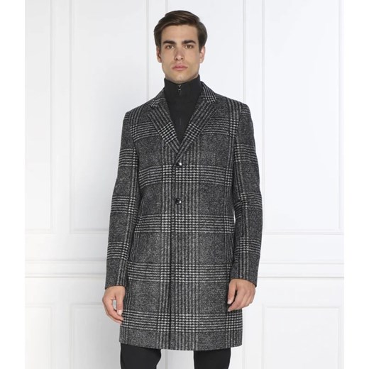 BOSS BLACK Płaszcz H-Hyde-J-224 | z dodatkiem wełny ze sklepu Gomez Fashion Store w kategorii Płaszcze męskie - zdjęcie 164333066