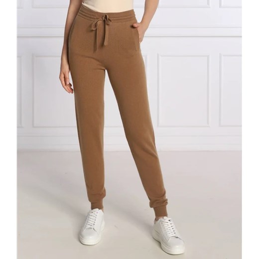 Max Mara Leisure Wełniane spodnie dresowe CERVO | Regular Fit | z dodatkiem XL okazyjna cena Gomez Fashion Store