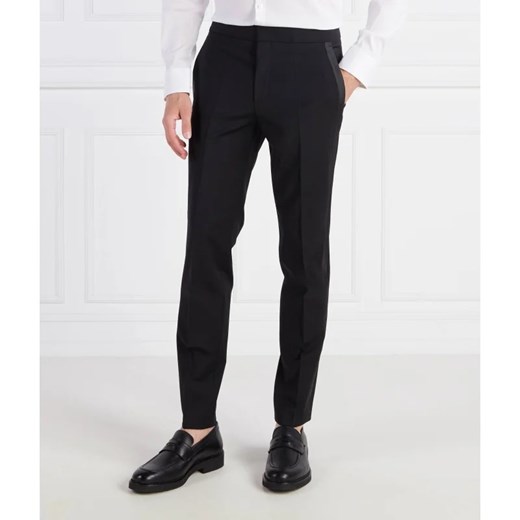 HUGO Wełniane spodnie Hesten224E1X | Extra slim fit 50 Gomez Fashion Store