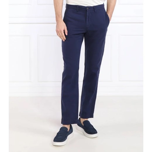 POLO RALPH LAUREN Lniane spodnie | Straight fit ze sklepu Gomez Fashion Store w kategorii Spodnie męskie - zdjęcie 164334458