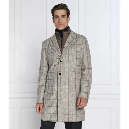 BOSS BLACK Płaszcz H-Hyde-J-Bib-224 | z dodatkiem wełny ze sklepu Gomez Fashion Store w kategorii Płaszcze męskie - zdjęcie 164334838