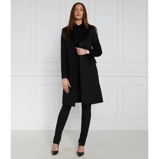 Calvin Klein Wełniany płaszcz ESSANTIAL CROMBIE | z dodatkiem kaszmiru Calvin Klein 40 Gomez Fashion Store