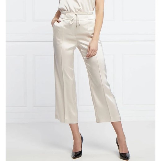 Marc Cain Satynowe spodnie | Loose fit | regular waist ze sklepu Gomez Fashion Store w kategorii Spodnie damskie - zdjęcie 164335728