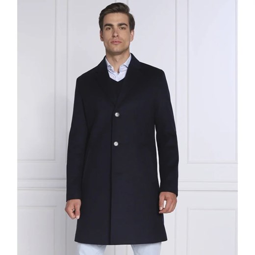 HUGO Wełniany płaszcz Malte2241 | z dodatkiem kaszmiru ze sklepu Gomez Fashion Store w kategorii Płaszcze męskie - zdjęcie 164335765
