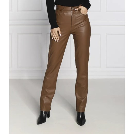 GUESS Spodnie CAROLINE | Straight fit ze sklepu Gomez Fashion Store w kategorii Spodnie damskie - zdjęcie 164337625