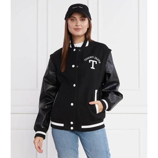 Tommy Jeans Kurtka bomber | Regular Fit | z dodatkiem wełny Tommy Jeans L Gomez Fashion Store