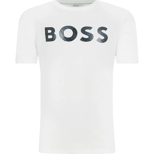 Biały t-shirt chłopięce Boss Kidswear 