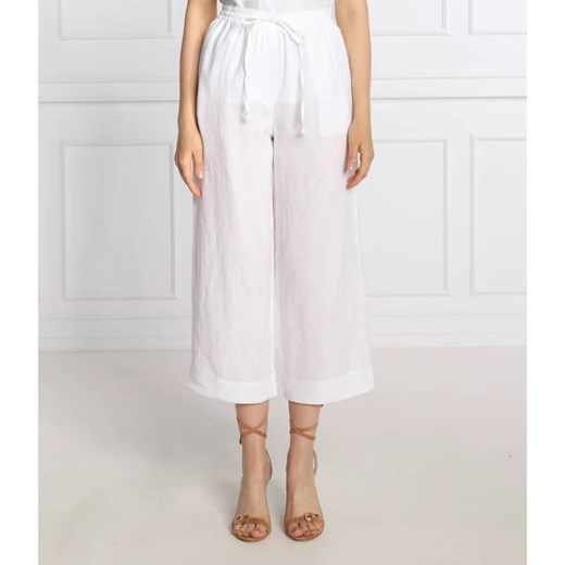 DKNY Lniane spodnie | flare fit ze sklepu Gomez Fashion Store w kategorii Spodnie damskie - zdjęcie 164339995