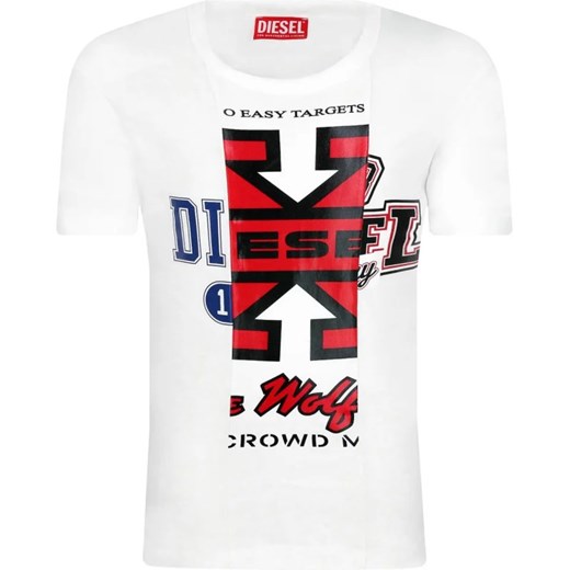 Diesel T-shirt | Regular Fit ze sklepu Gomez Fashion Store w kategorii T-shirty chłopięce - zdjęcie 164340415