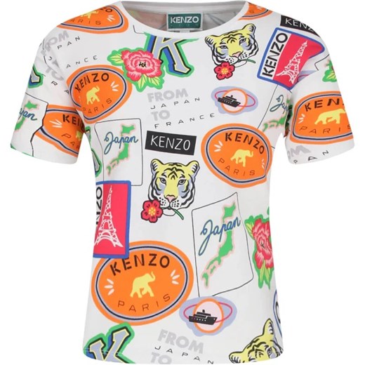 KENZO KIDS T-shirt | Regular Fit ze sklepu Gomez Fashion Store w kategorii Bluzki dziewczęce - zdjęcie 164340479