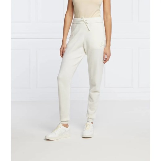 Karl Lagerfeld Wełniane spodnie dresowe | Slim Fit Karl Lagerfeld S Gomez Fashion Store