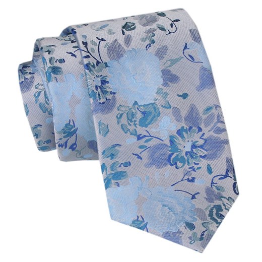 Męski Krawat Angelo di Monti - Duże Kwiaty KRADM2068 ze sklepu JegoSzafa.pl w kategorii Krawaty - zdjęcie 164341145