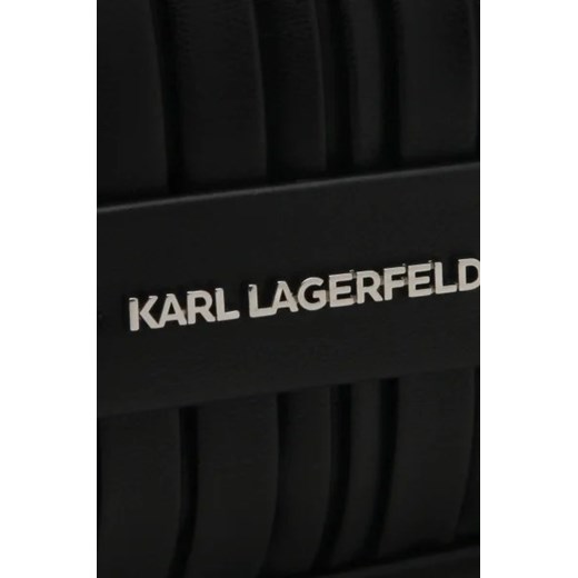 Listonoszka Karl Lagerfeld elegancka ze skóry ekologicznej średnia na ramię 