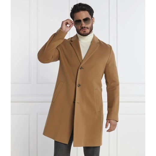 BOSS BLACK Wełniany płaszcz H-Hyde-C-224 46 Gomez Fashion Store okazyjna cena
