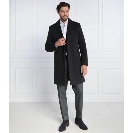 BOSS BLACK Wełniany płaszcz H-Hyde-C-224 50 okazja Gomez Fashion Store