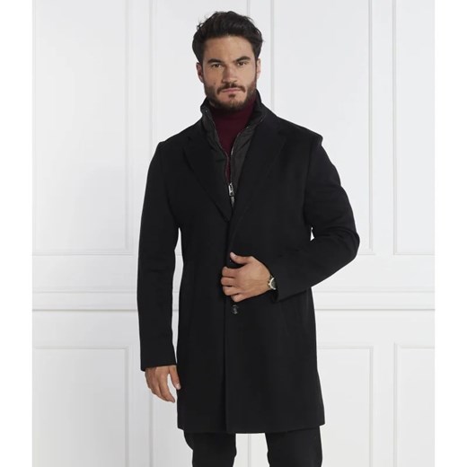 BOSS BLACK Wełniany płaszcz 2w1 H Hyde Bib 54 promocyjna cena Gomez Fashion Store