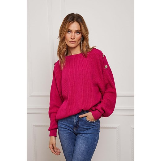 So Cachemire Sweter &quot;Burny&quot; w kolorze różowym ze sklepu Limango Polska w kategorii Swetry damskie - zdjęcie 164347536