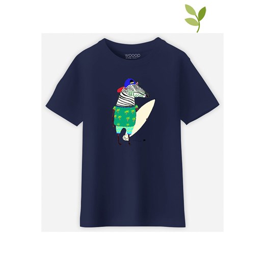 WOOOP Koszulka &quot;Zebra Surfer&quot; w kolorze granatowym ze sklepu Limango Polska w kategorii T-shirty chłopięce - zdjęcie 164350086