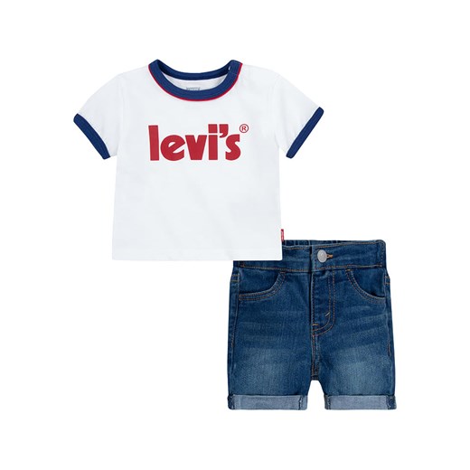 Levi&apos;s Kids 2-częściowy zestaw w kolorze biało-niebieskim 92 Limango Polska okazyjna cena