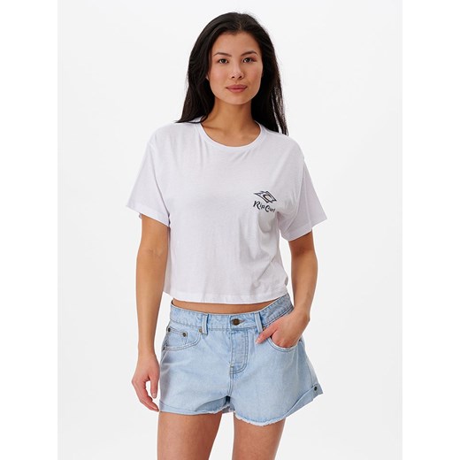 Rip Curl Koszulka w kolorze białym ze sklepu Limango Polska w kategorii Bluzki damskie - zdjęcie 164351256