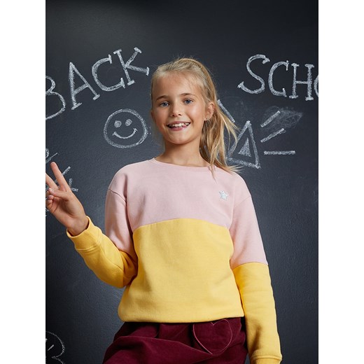 lamino Bluza w kolorze jasnoróżowo-żółtym ze sklepu Limango Polska w kategorii Bluzy dziewczęce - zdjęcie 164351896