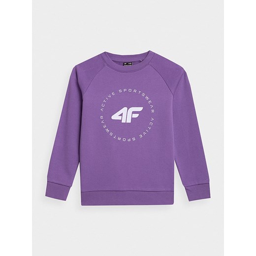4F Bluza w kolorze fioletowym ze sklepu Limango Polska w kategorii Bluzy dziewczęce - zdjęcie 164354309