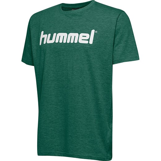 Hummel Koszulka &quot;Logo&quot; w kolorze zielonym Hummel 116 okazyjna cena Limango Polska