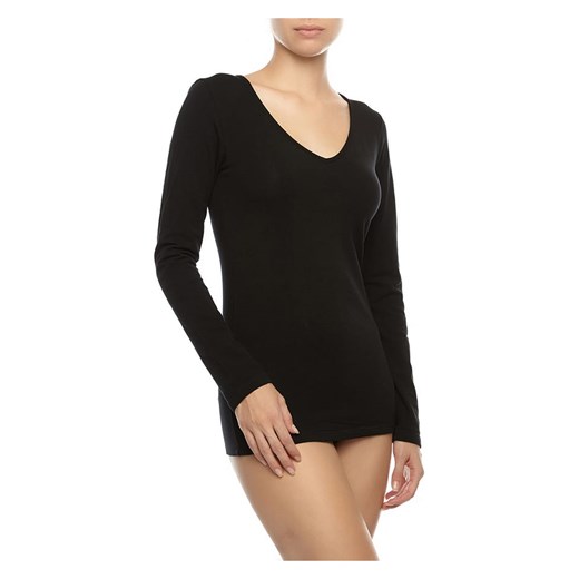 COTONELLA Koszulka w kolorze czarnym ze sklepu Limango Polska w kategorii Bluzki damskie - zdjęcie 164354925