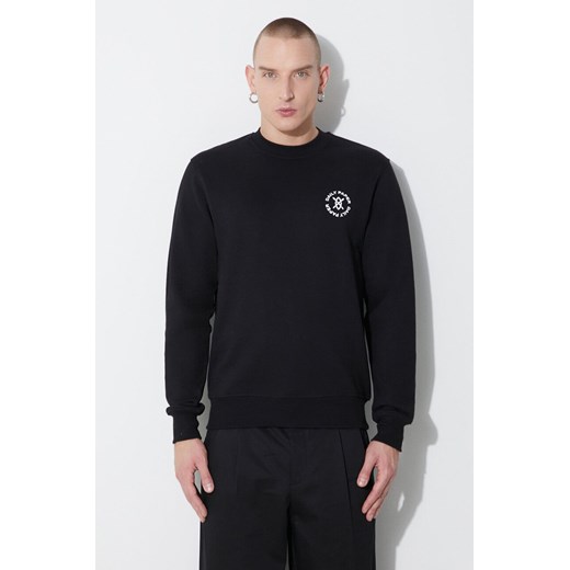 Daily Paper bluza bawełniana Circle Sweater męska kolor czarny z nadrukiem 1000113 ze sklepu PRM w kategorii Bluzy męskie - zdjęcie 164356997