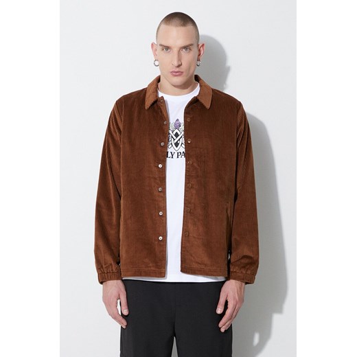 Taikan kurtka sztruksowa Corduroy Manager'S Jacket kolor brązowy przejściowa TJ0008.DNE ze sklepu PRM w kategorii Kurtki męskie - zdjęcie 164357035