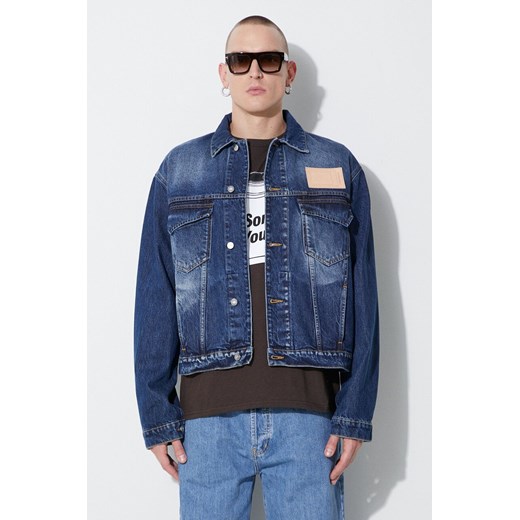 A-COLD-WALL* kurtka jeansowa VINTAGE WASH DENIM JACKET męska kolor niebieski przejściowa ACWMH049 ze sklepu PRM w kategorii Kurtki męskie - zdjęcie 164357037