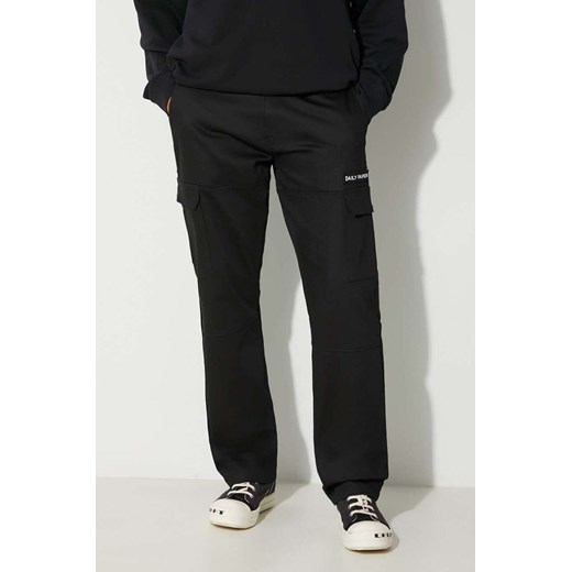 Daily Paper spodnie Ecargo męskie kolor czarny proste 2312033 ze sklepu PRM w kategorii Spodnie męskie - zdjęcie 164357079