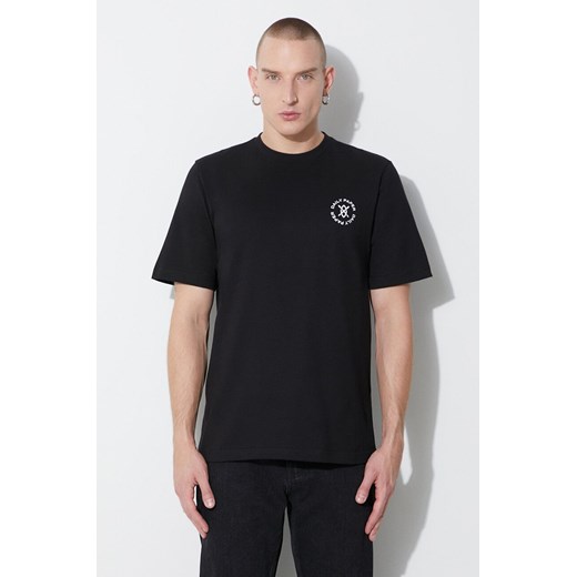 Daily Paper t-shirt bawełniany Circle Tee męski kolor czarny z nadrukiem 1000111 ze sklepu PRM w kategorii T-shirty męskie - zdjęcie 164357097