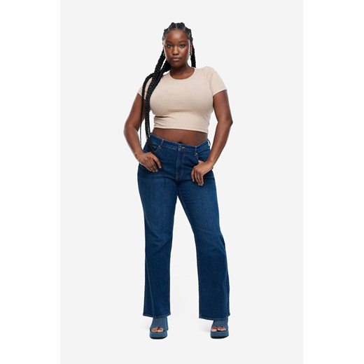 H & M - Curvy Fit Bootcut High Jeans - Niebieski H & M H&M