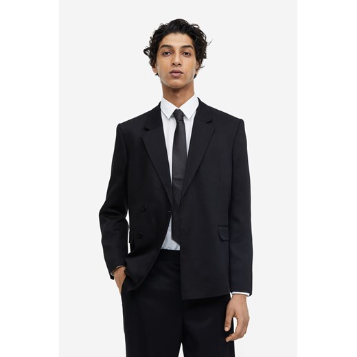 H & M - Satynowy krawat - Czarny H & M One Size H&M