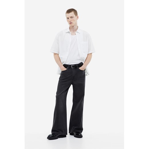 H & M - Bootcut Loose Jeans - Czarny H & M 31;32 H&M