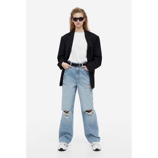 H & M - 90s Baggy High Jeans - Niebieski H & M 36 H&M
