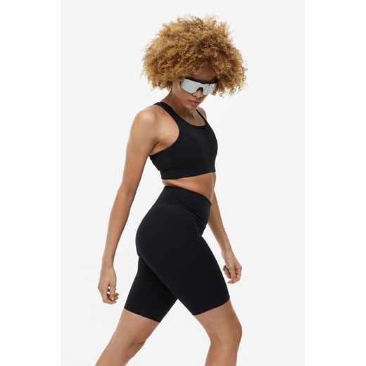 H & M - Krótkie legginsy treningowe - Czarny H & M S H&M
