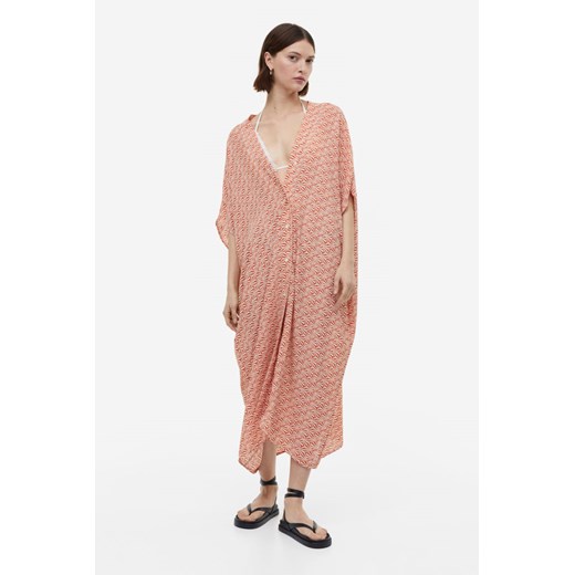 H & M - Sukienka tunikowa oversize - Pomarańczowy H & M M;L H&M