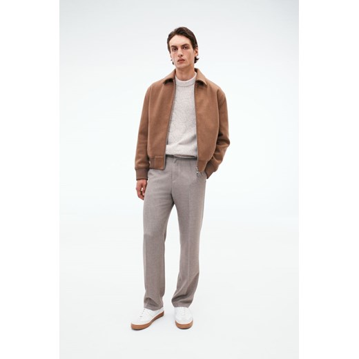 H & M - Kurtka z domieszką wełny Regular Fit - Beżowy H & M S H&M