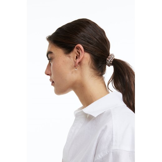 H & M - Jedwabna gumka do włosów 4-pak - Beżowy H & M One Size H&M