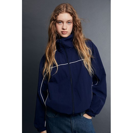 H & M - Nylonowa kurtka wiatrówka - Niebieski H & M L H&M