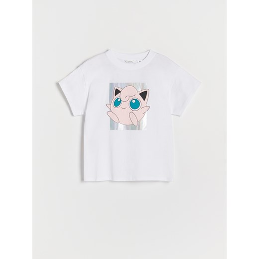 Reserved - T-shirt Pokémon - złamana biel Reserved 140 (9 lat) Reserved okazyjna cena